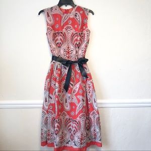 Vintage A-Line Bandana Print Sleeveless Dress